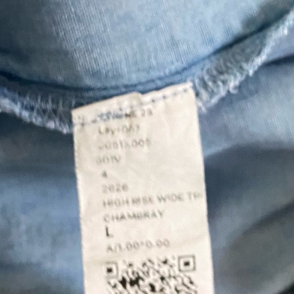 SO SUPER COMFY CHAMBRAY PANTS - LARGE - Picture 8 of 9
